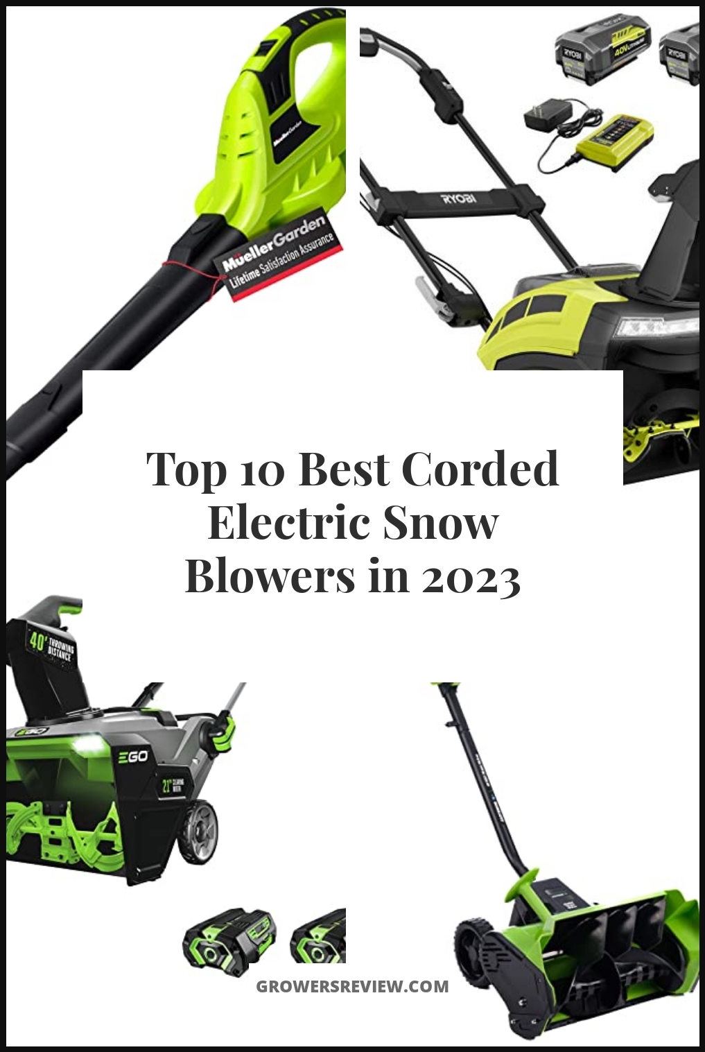 Best Corded Electric Snow Blowers - Buying Guide