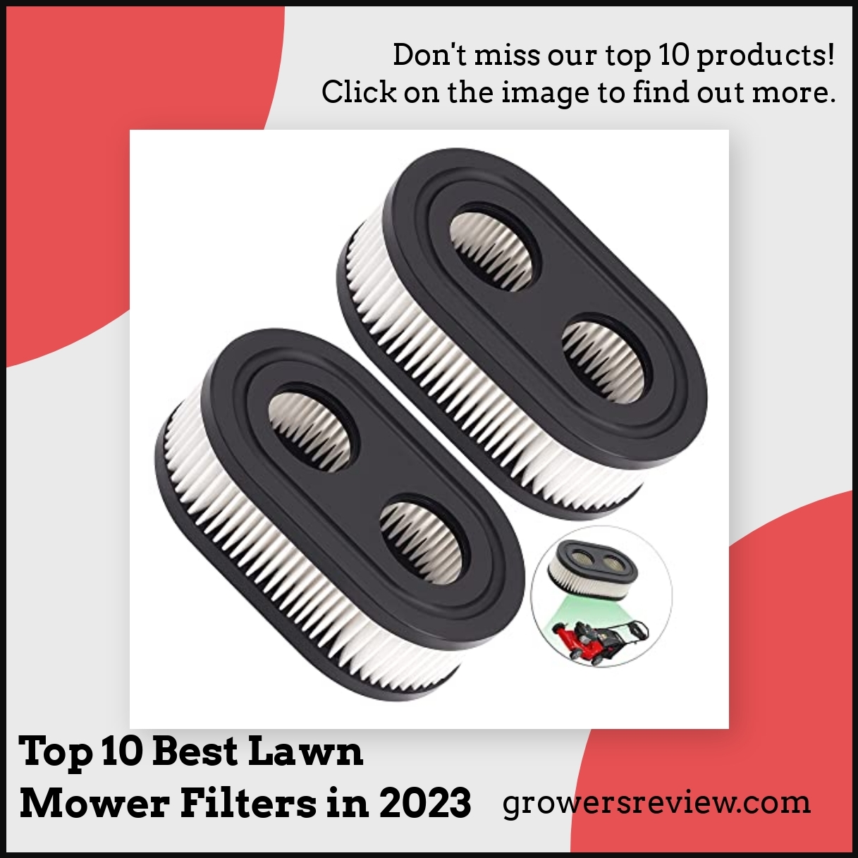 Top 10 Best Lawn Mower Filters in 2024