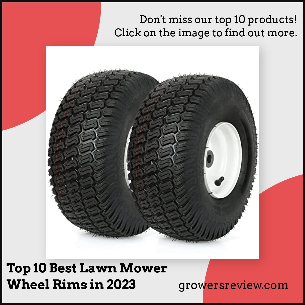 Top 10 Best Lawn Mower Wheel Rims in 2023