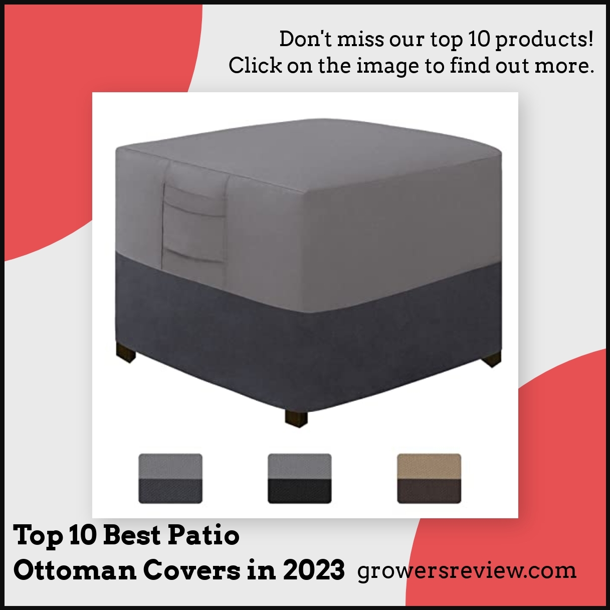 Top 10 Best Patio Ottoman Covers in 2023