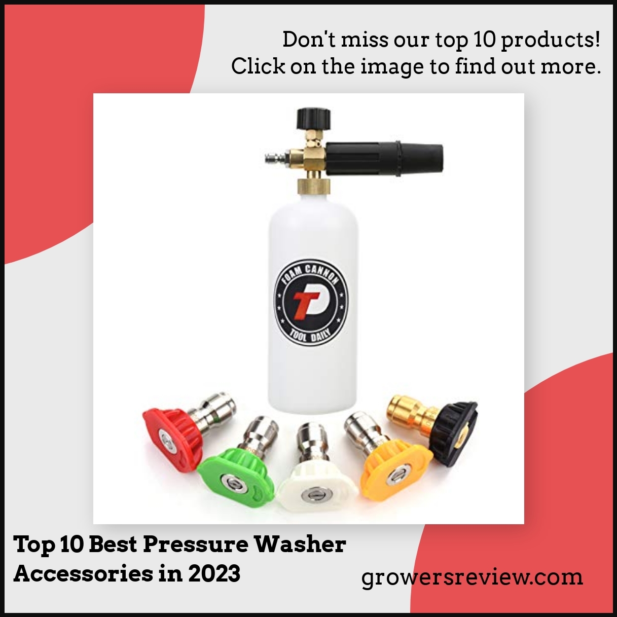 Top 10 Best Pressure Washer Accessories in 2023