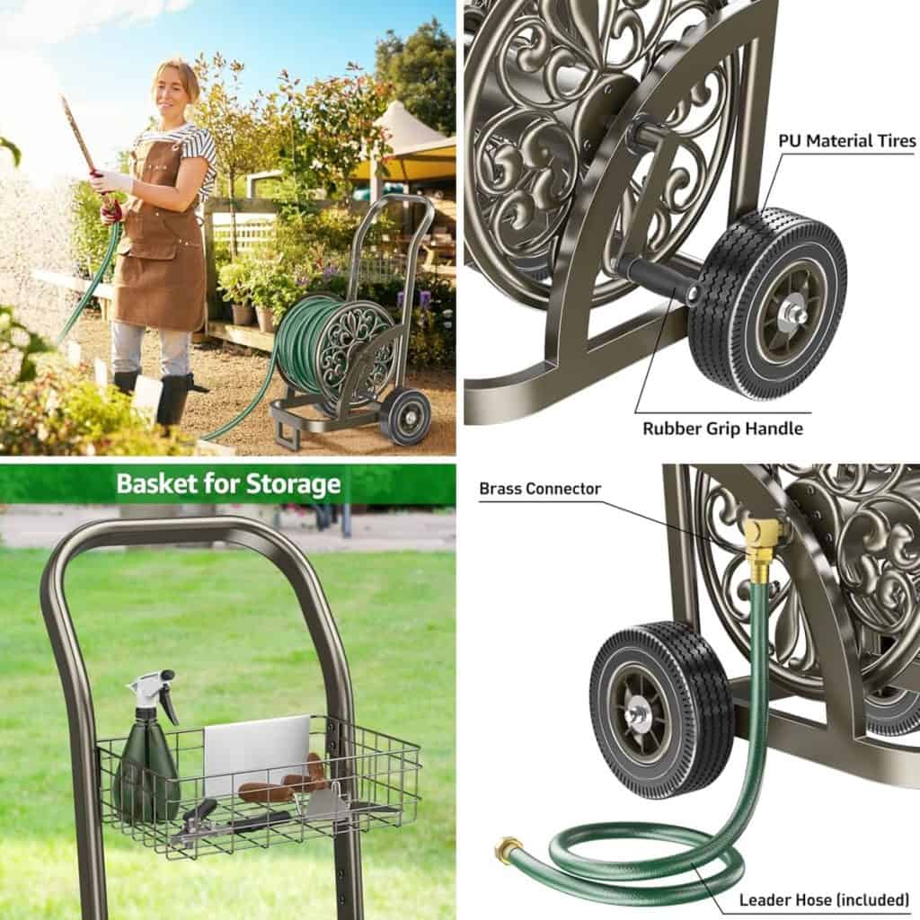 10 Best Garden Hose Carts - Growersreview.com
