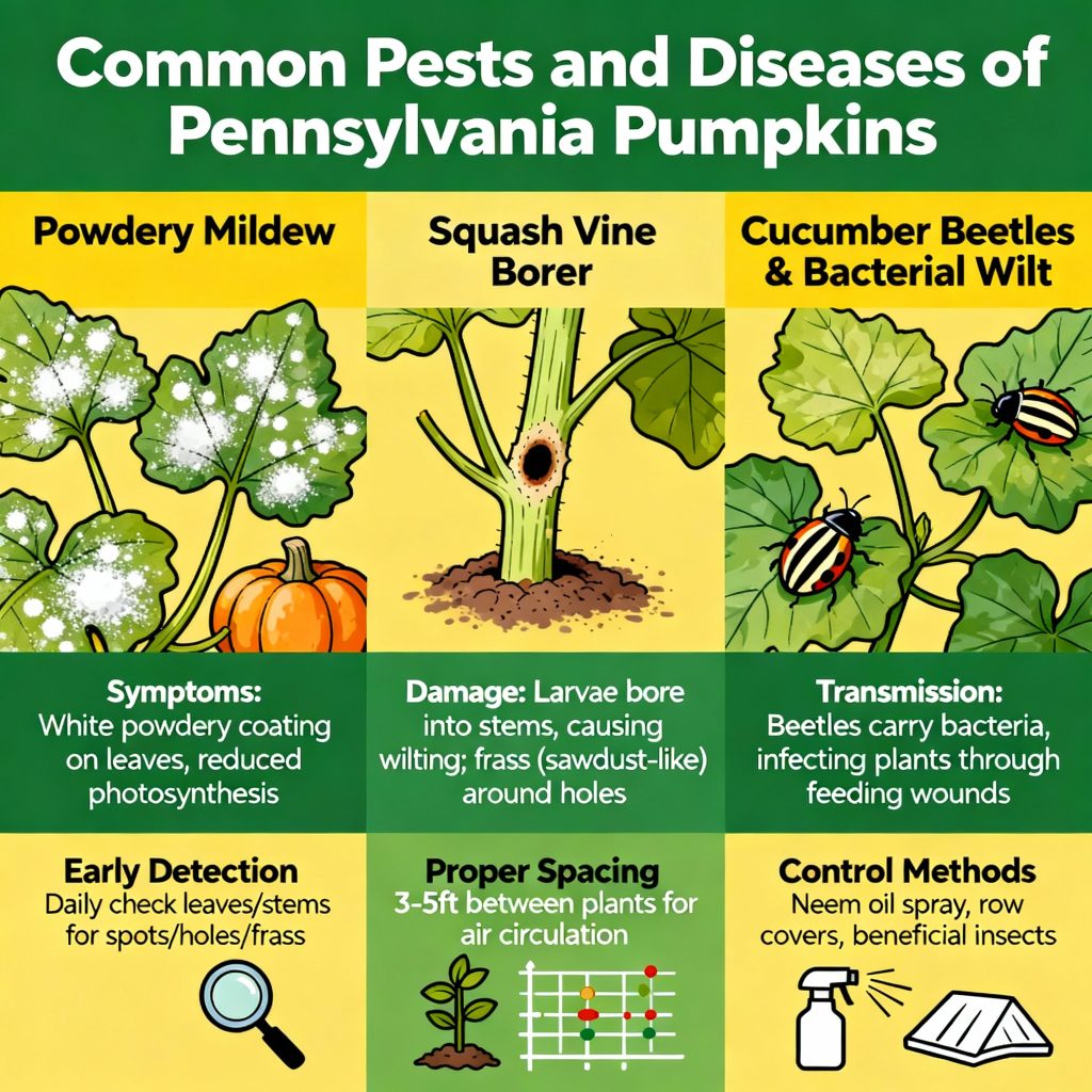 Managing Common Pennsylvania Pumpkin Pests & Diseases